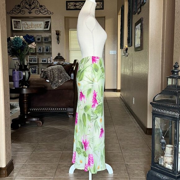 Pierre Cardin*Retro 90's Maxi Floral Print Skirt - Picture 4 of 4